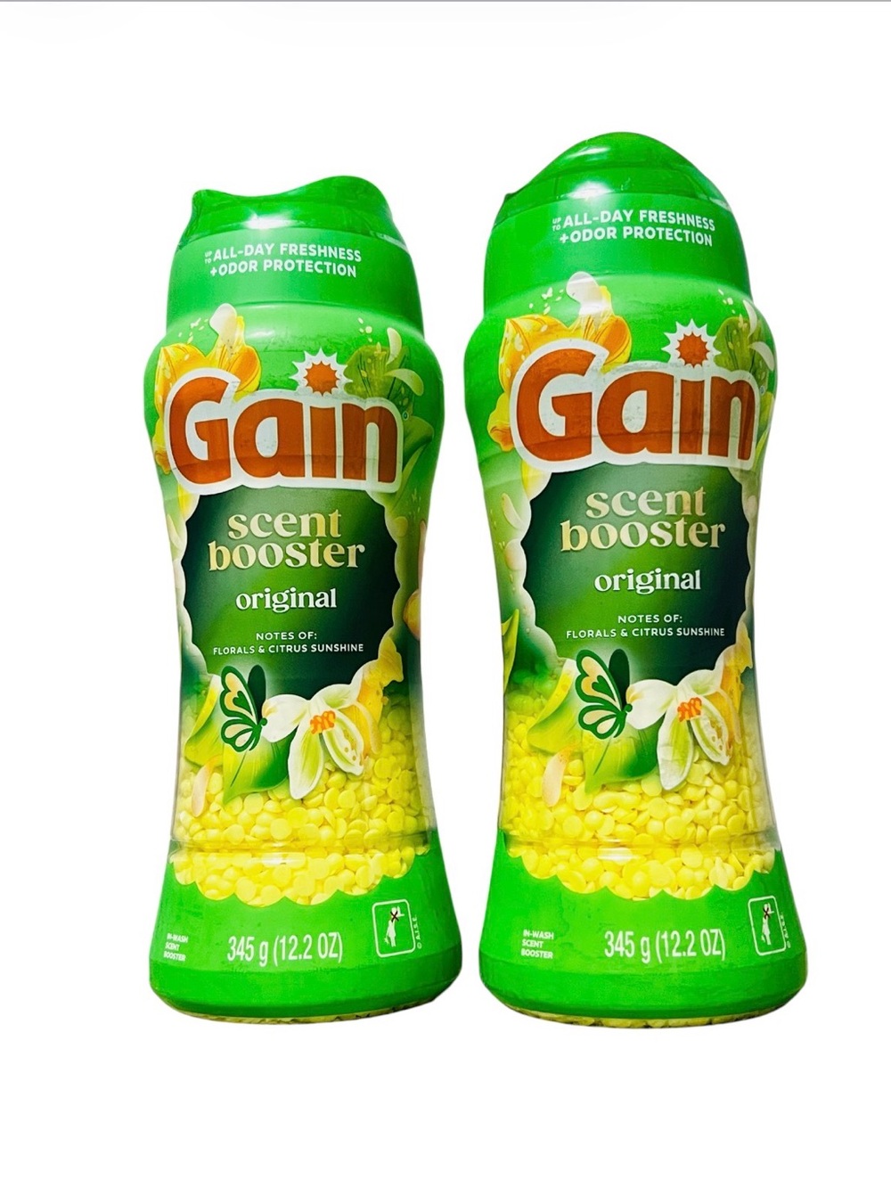 2x Scent Booster Original Laundry Fragrance Beads - Yellow/Green